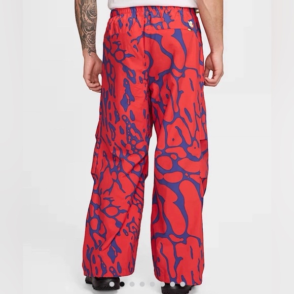 Nike Sportswear Project F.R.O.G. Parachute Pants HQ0467-635 Men’s Sizes Red - Picture 12 of 15